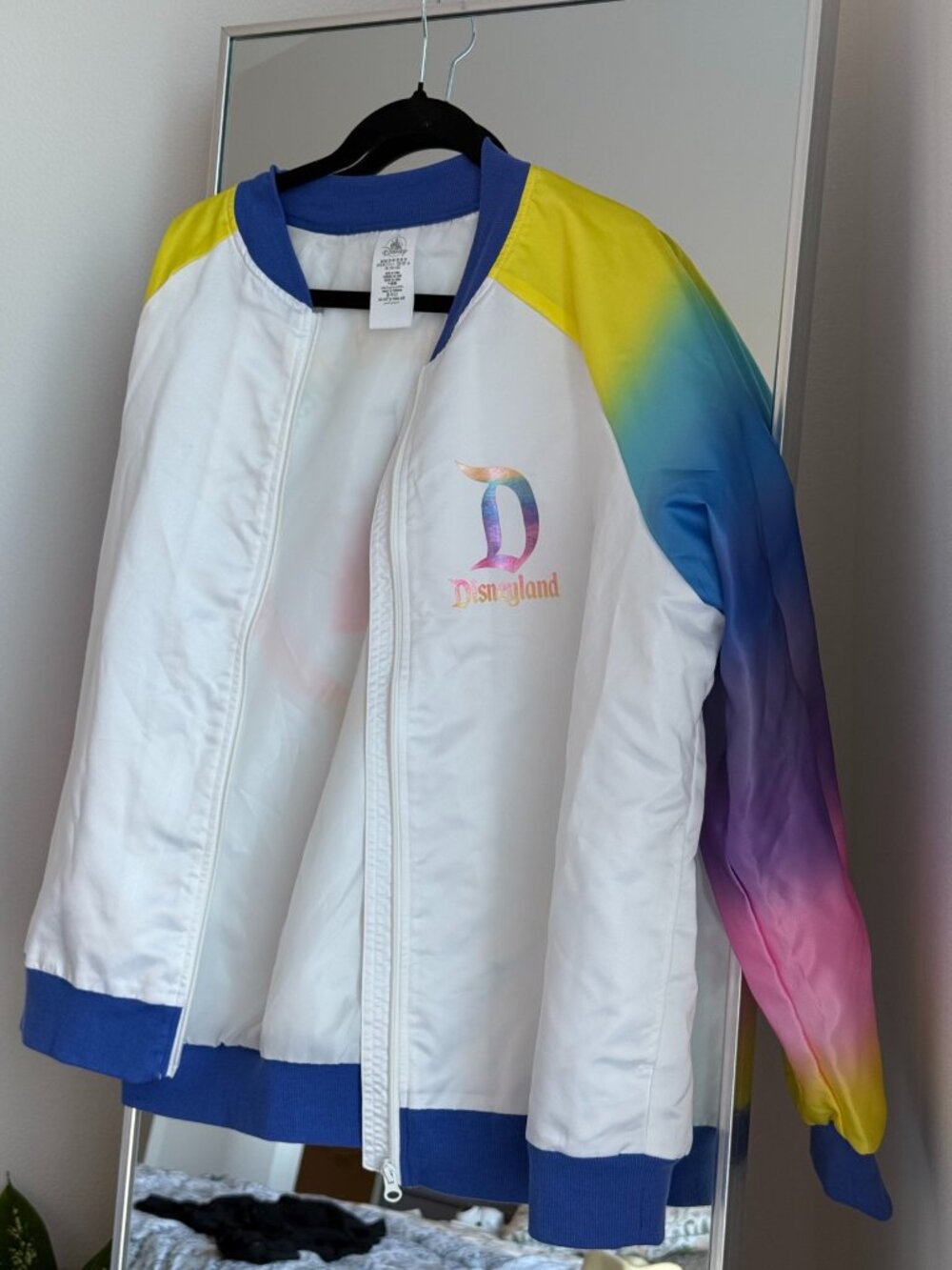 Disney Parks Disneyland Rainbow Ombre Bomber Jacket Size 2X